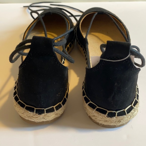 ✨BRAND NEW✨ MOSSIMO BLACK ESPADRILLE WITH ANKLE LACES - Picture 9 of 13